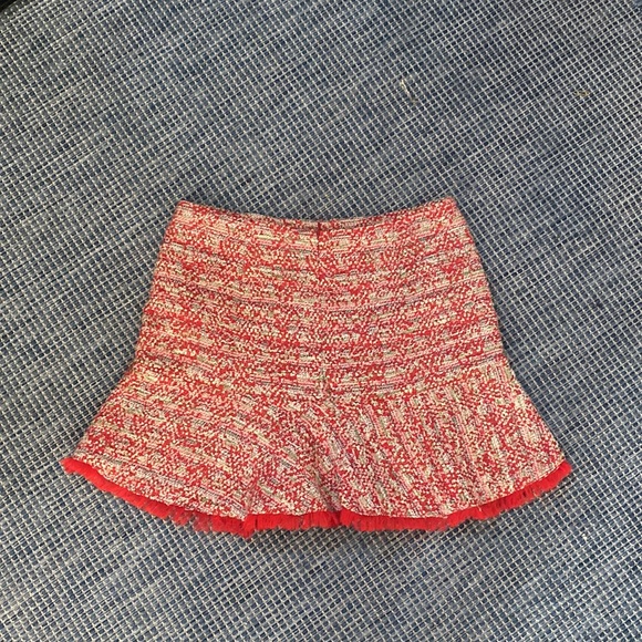 Red Zara Basic Collection Skirt - Picture 2 of 2